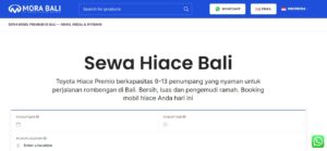 Sewa Hiace Bali: Solusi Transportasi Rombongan yang Nyaman dan Praktis
